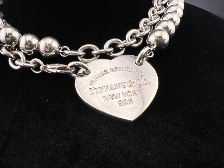 Tiffany & Co. Sterling Silver Heart Tag Necklace