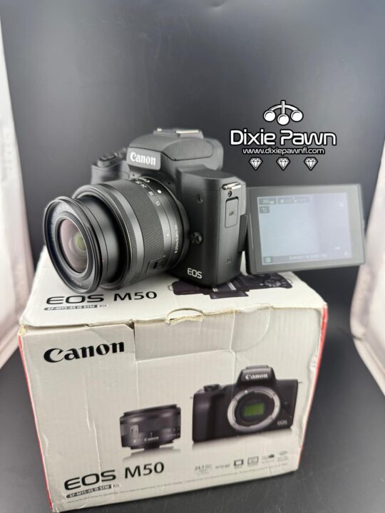 Canon EOS M50 – Vlogging Camera Pawn & Sale at Dixie Pawn - Dixie Pawn & Jewelry Canon EOS M50 vlogging camera available for sale or pawn at Dixie Pawn Hollywood FL